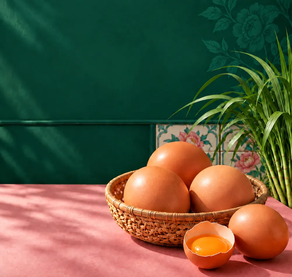 A basket of MS MaCao eggs