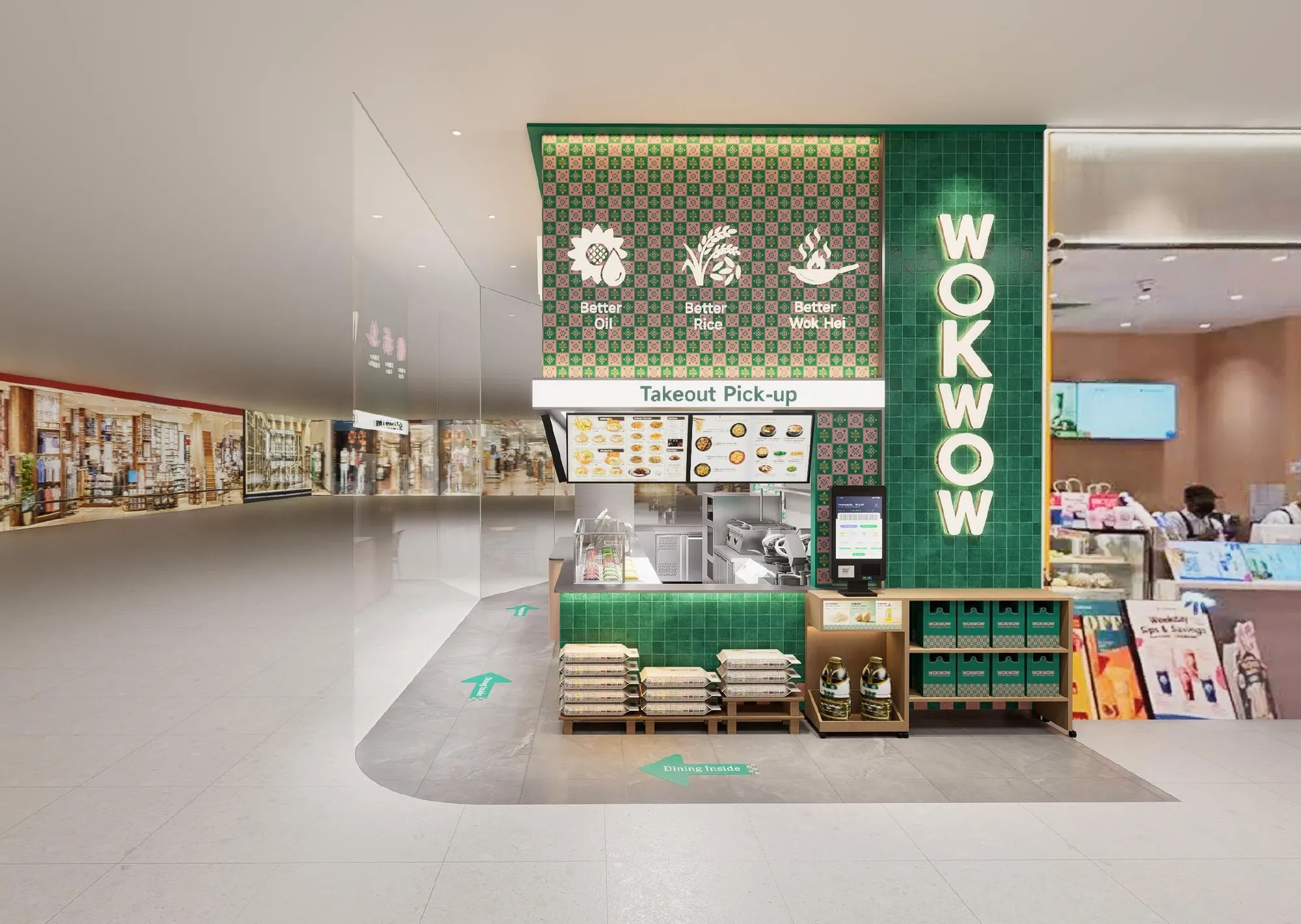 WOKWOW storefront design