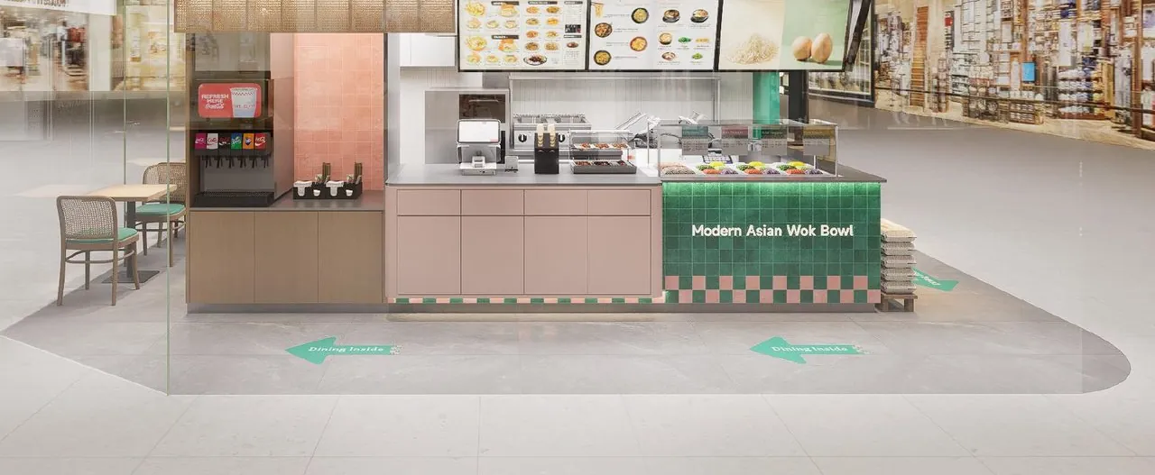 WOKWOW order and cashier counter